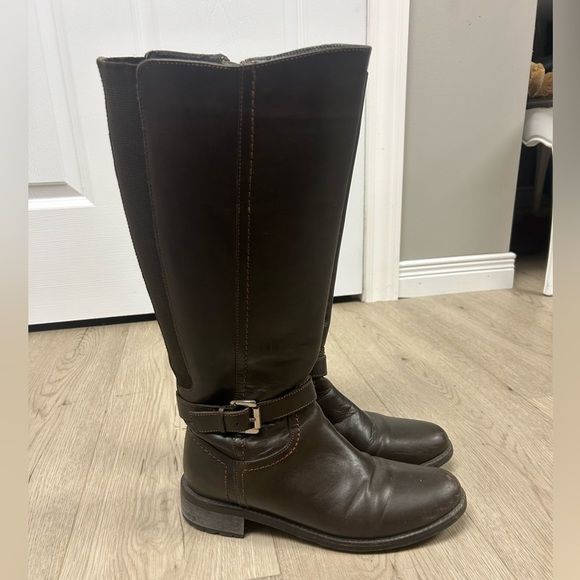 Clark’s Orinoco2 Tall Dark Brown Leather Boots - Picture 1 of 6